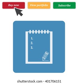 tablet with paper Icon JPG