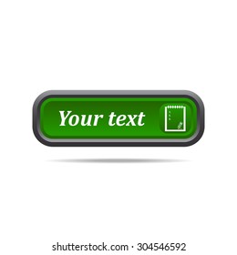 tablet with paper. icon. vector design