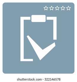 tablet with paper. icon. vector design