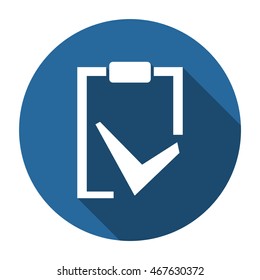 tablet with paper Icon, vector, icon flat