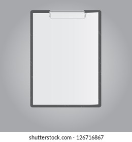 Tablet for paper on grey background