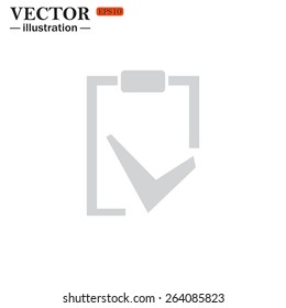 tablet with paper, vector illustration, EPS 10
