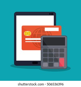 Tablet of payment online design