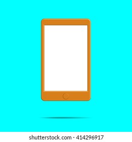 tablet pc computer with blank screen isolated on  background. Vector eps10 illustration