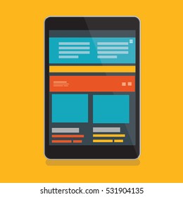 Tablet pc design,clean vector
