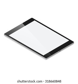 Tablet Pc Detailed Isometric Icon Vector Graphic Illustration