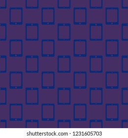 Tablet PC gudget background multicolor geometric pattern seamless.