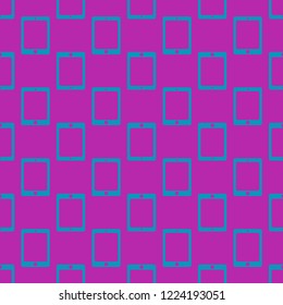 Tablet PC gudget background multicolored geometric pattern seamless.