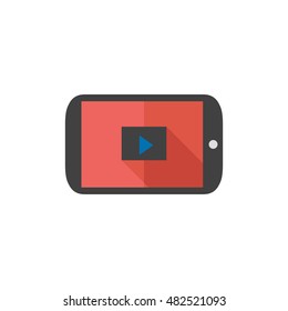 Tablet PC icon in flat color style. Wireless connection WiFi