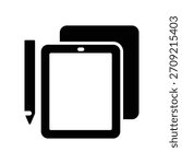 Tablet PC icon illustration vector design template