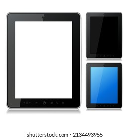 Ilustración de Tablet pc aislada en fondo blanco