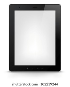 Tablet PC Isolated on White Background. Vector EPS 10.