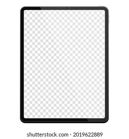 Tablet pc, mobile device. Multi-touch gadget. Template for design and presentation. Screen tablet. Vector illustration