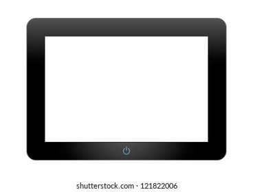 Tablet PC on white background