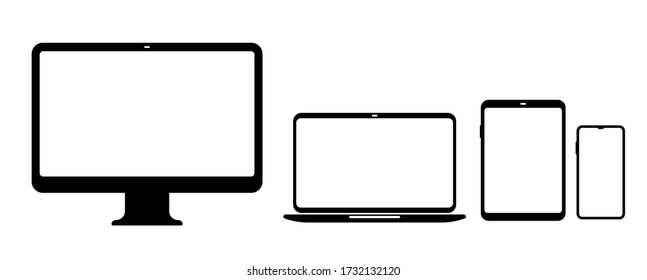 tablet pc on white background	