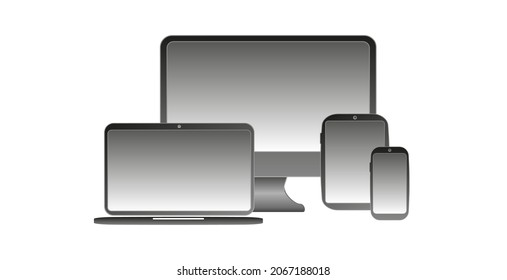 Tablette pc auf weißem Hintergrund	