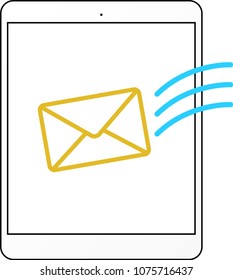 Tablet PC to receive mail