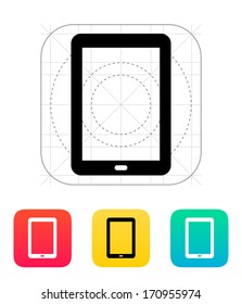 Tablet PC screen icon. Vector illustration.