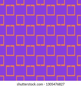 Tablet pc seamless pattern or mobile phone background.