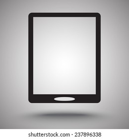 Tablet PC sign icon, vector illustration. Flat design style