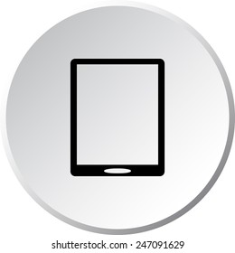 Tablet PC sign icon, vector illustration. Flat design style