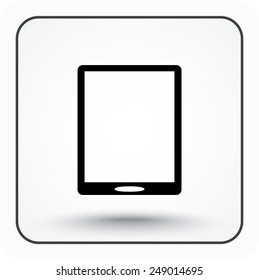 Tablet PC sign icon, vector illustration. Flat design style