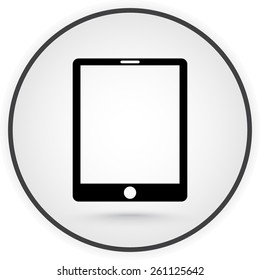 Tablet PC sign icon, vector illustration. Flat design style