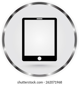 Tablet PC sign icon, vector illustration. Flat design style