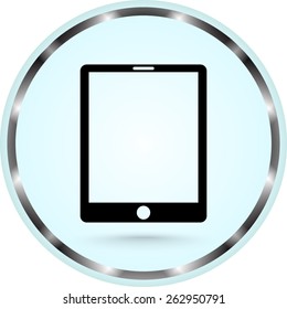 Tablet PC sign icon, vector illustration. Flat design style