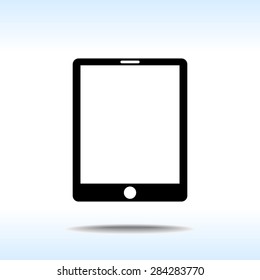 Tablet PC sign icon, vector illustration. Flat design style