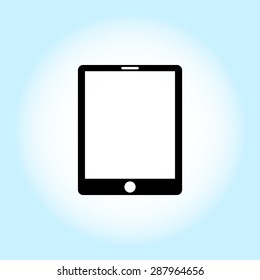 Tablet PC sign icon, vector illustration. Flat design style