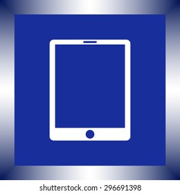 Tablet PC sign icon, vector illustration. Flat design style