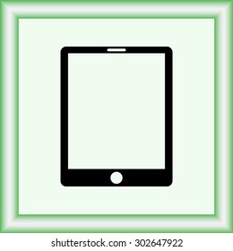 Tablet PC sign icon, vector illustration. Flat design style