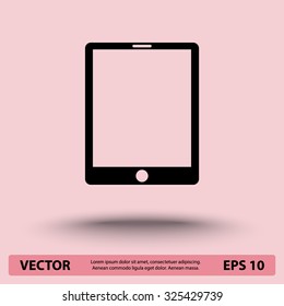 Tablet PC sign icon, vector illustration. Flat design style