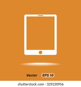 Tablet PC sign icon, vector illustration. Flat design style
