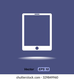 Tablet PC sign icon, vector illustration. Flat design style
