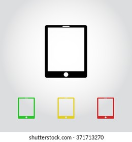 Tablet PC sign icon, vector illustration. Flat design style