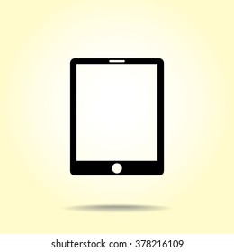 Tablet PC sign icon, vector illustration. Flat design style