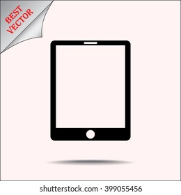 Tablet PC sign icon, vector illustration. Flat design style
