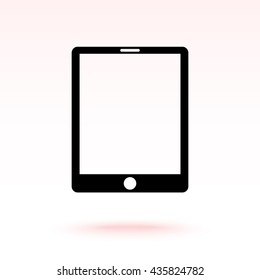Tablet PC sign icon, vector illustration. Flat design style