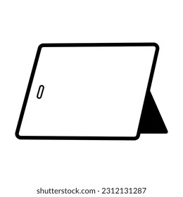 Tablet PC. Simple illustration vector technology.