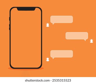 tablet pc e smartphone. caixa para qualquer texto com caixa e seta. janela de diálogo vazia. Ilustração de vetor de banner da Web.