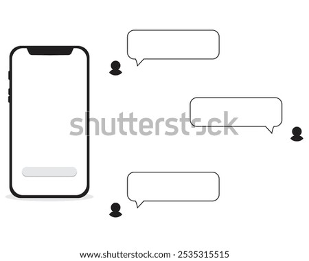 tablet pc and smartphone. box for any text with box and arrow. empty dialog window. Web banner vector illustration.