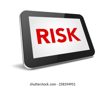 tablet pc with text make money on display over white background , vector illustration eps10