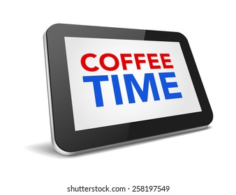 tablet pc with text top news on display over white background , vector illustration eps10
