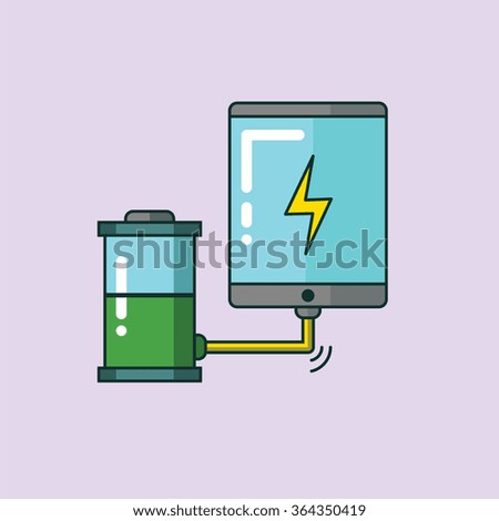 Tablet phone charging from battery