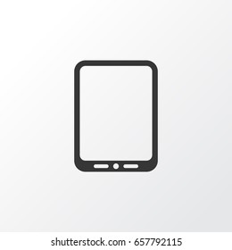 Tablet Phone Icon Symbol. Premium Quality Isolated Cellphone Element In Trendy Style.