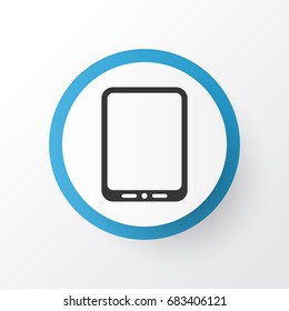 Tablet Phone Icon Symbol. Premium Quality Isolated Cellphone Element In Trendy Style.
