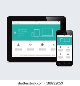 tablet and phone responsive webdesign