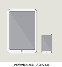 tablet and phone ,vector eps10